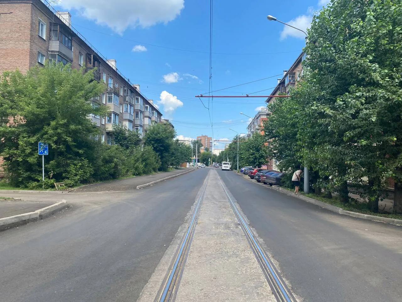 В Красноярске завершился ремонт на участке Коломенской и Московской
