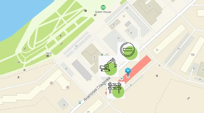 В Красноярске 26 августа перекроют участок улицы Гладкова