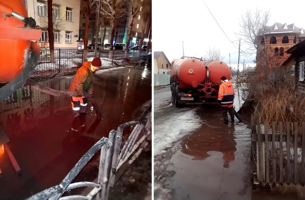 В Красноярске за ночь с дорог откачали 930 кубометров воды