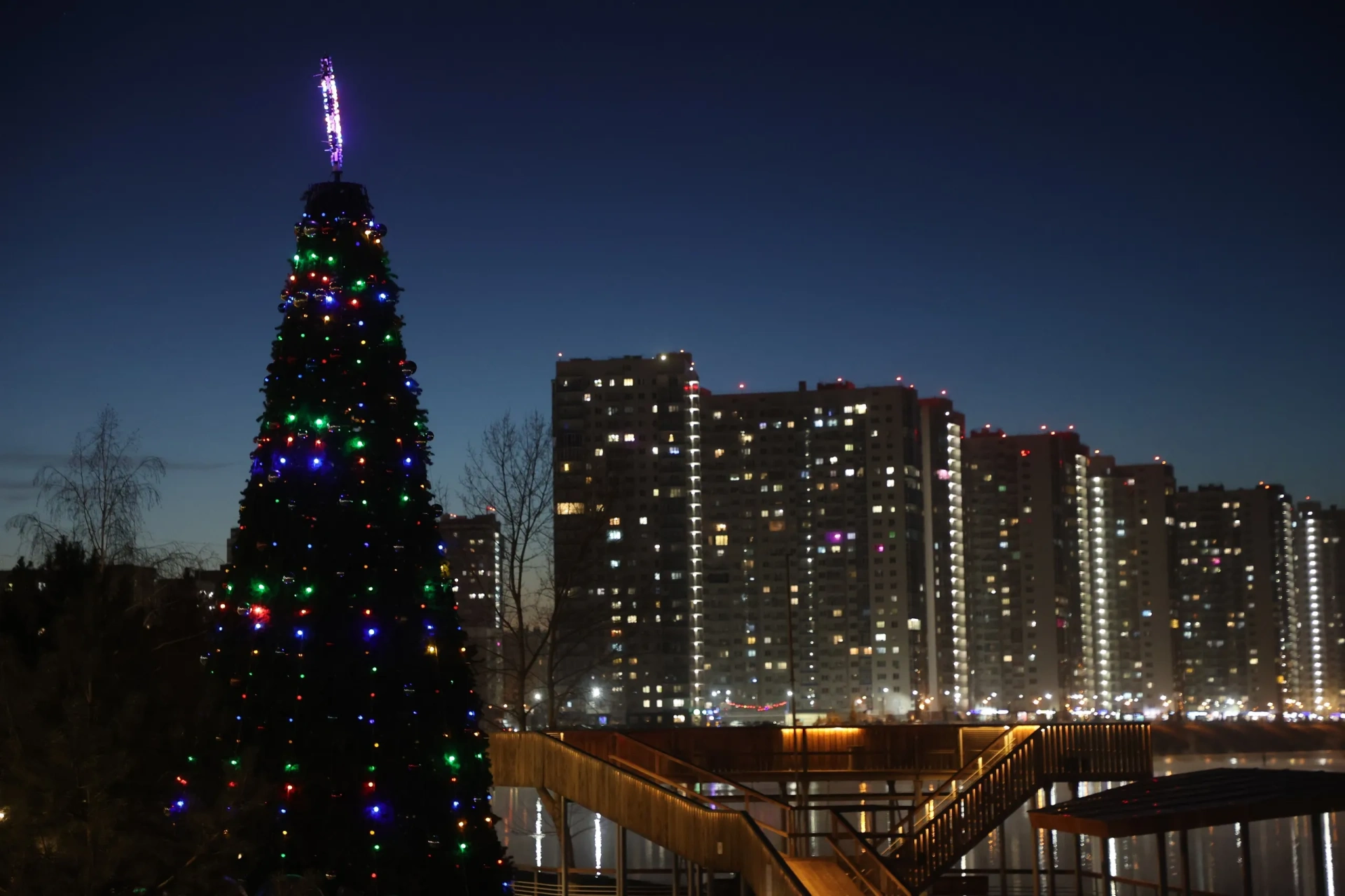 Новогодняя ночь в Красноярске будет прохладной