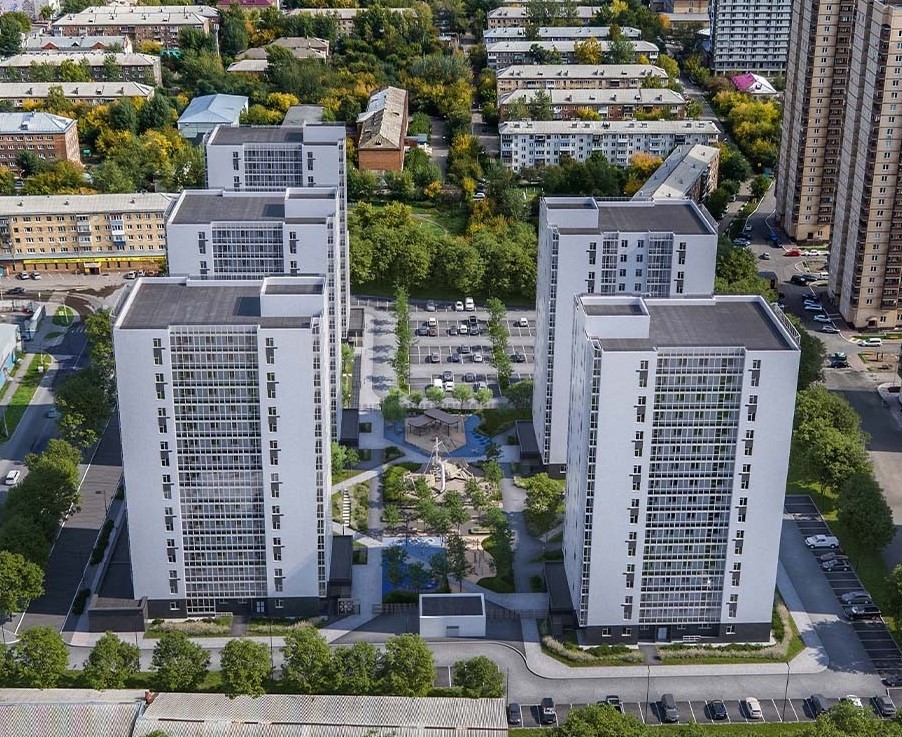 В Красноярске на Спандаряна построят «Белый квартал» из пяти высоток