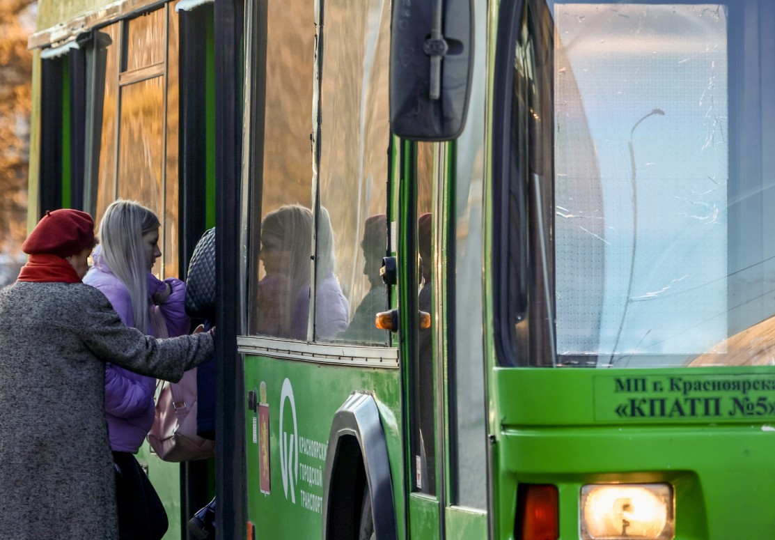 В Красноярске изменится движение общественного транспорта из-за репетиции шествия ко Дню Победы