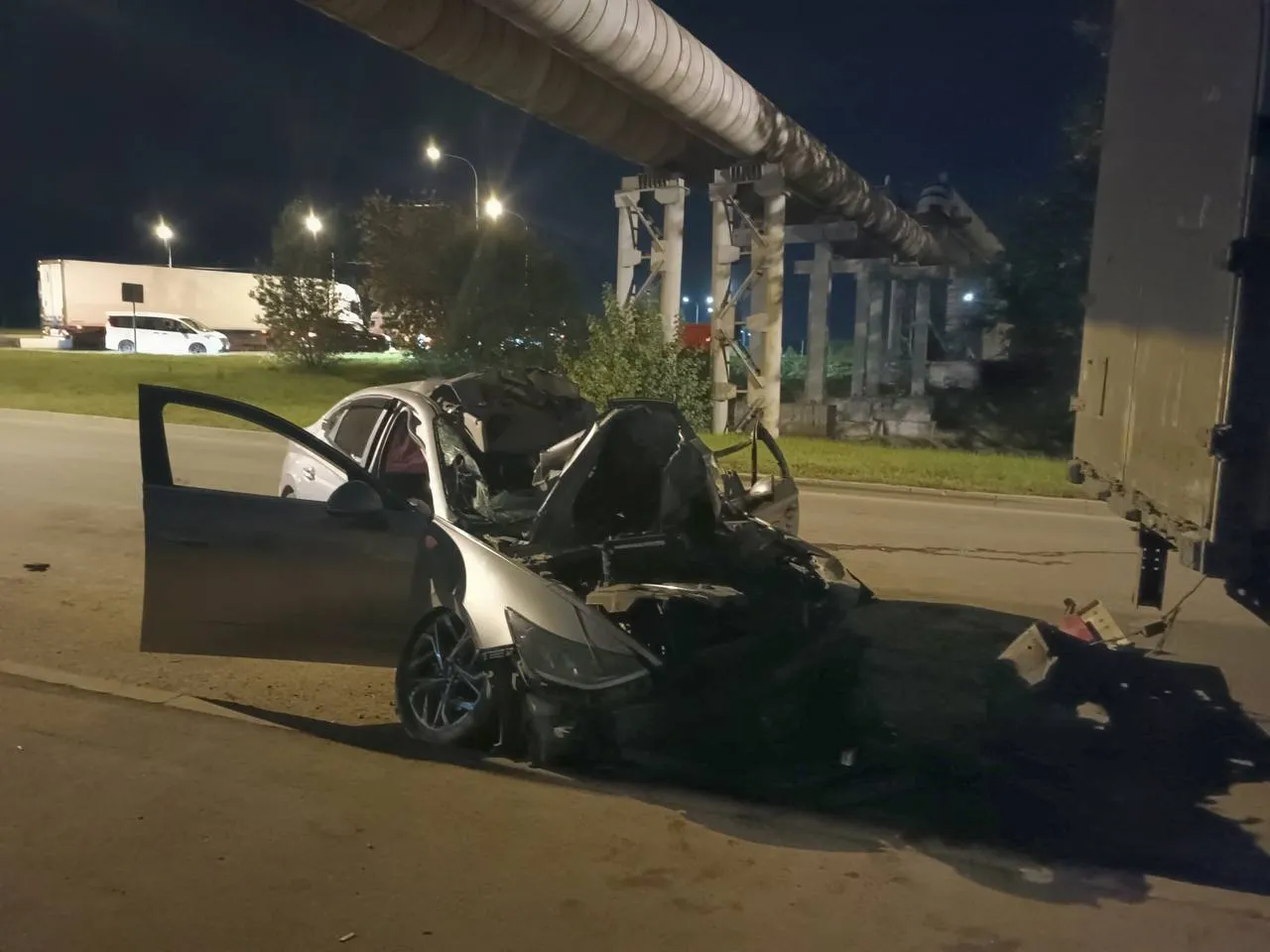 В Красноярске на Северном шоссе ДТП погиб 40-летний мужчина