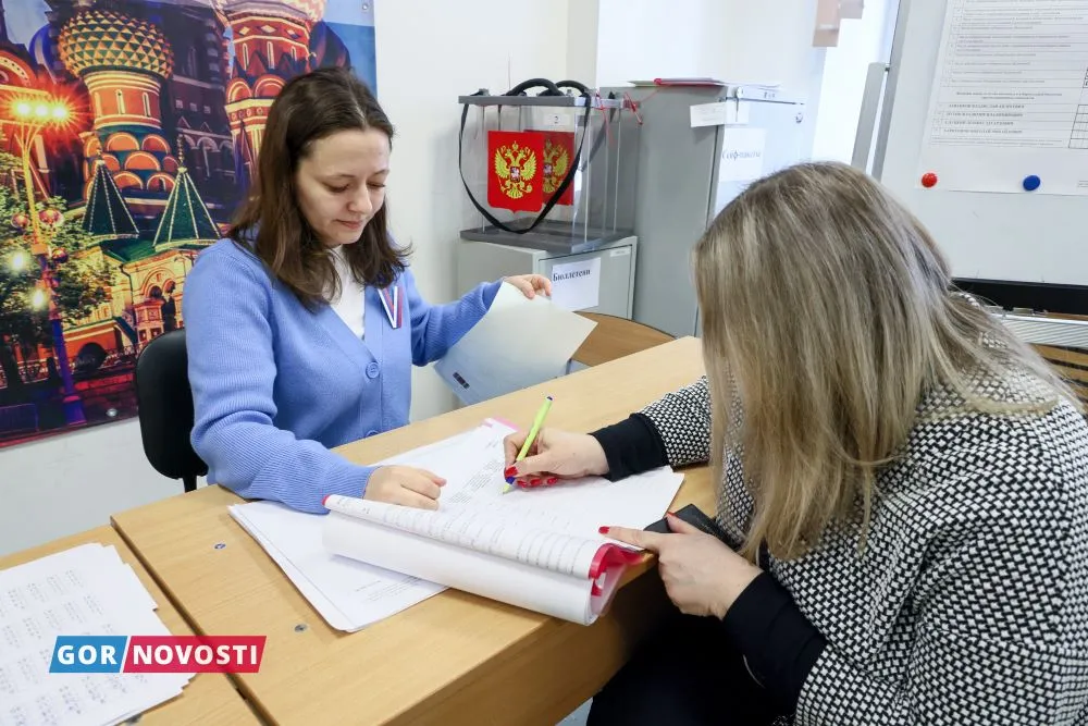 В Красноярском крае явка в первый день голосования на выборах президента составила 40%