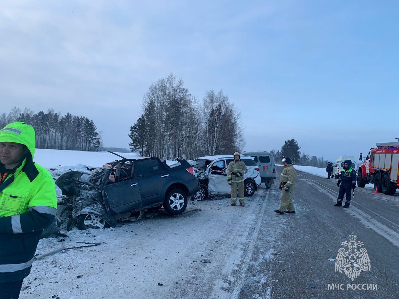 В ДТП на трассе Красноярск – Енисейск погибли два человека