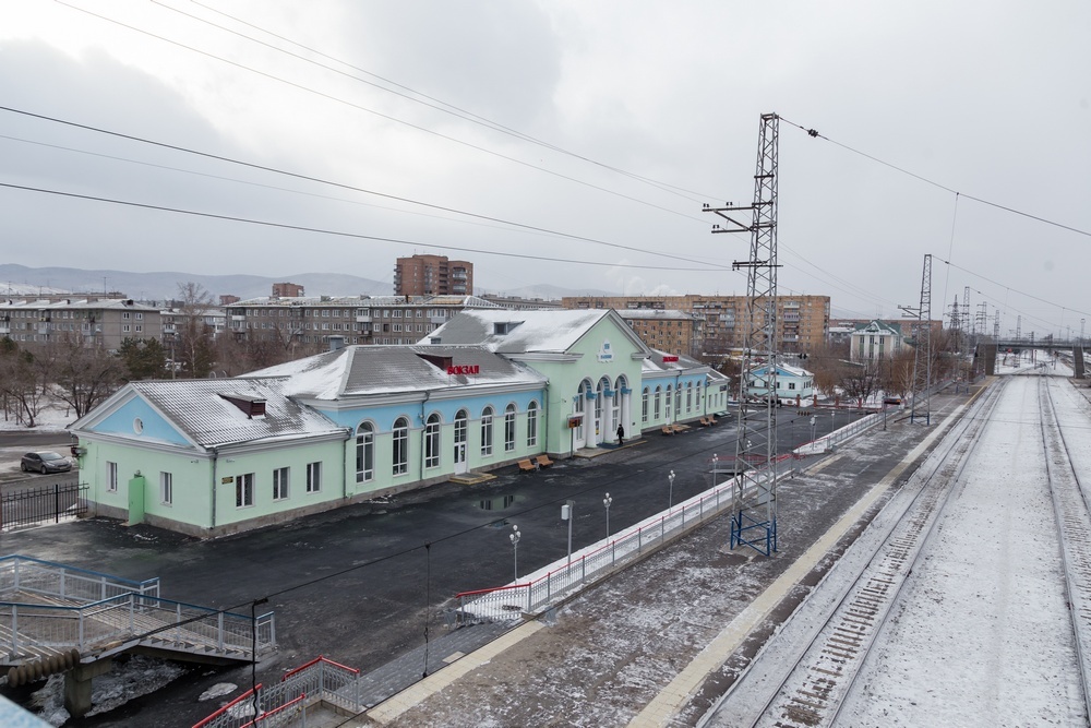 На правобережье Красноярска реконструировали станцию Злобино