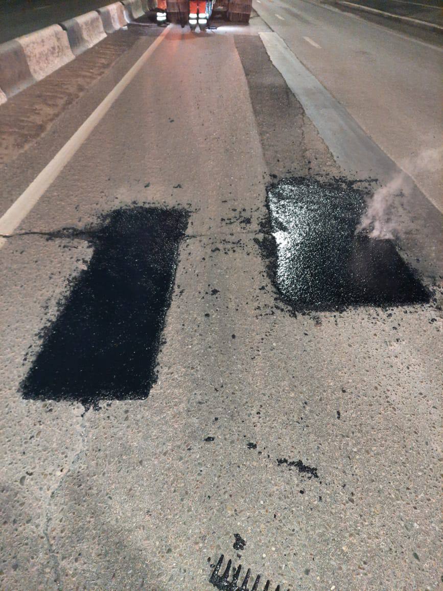 В Красноярске отремонтировали ямы на улице 2-й Брянской