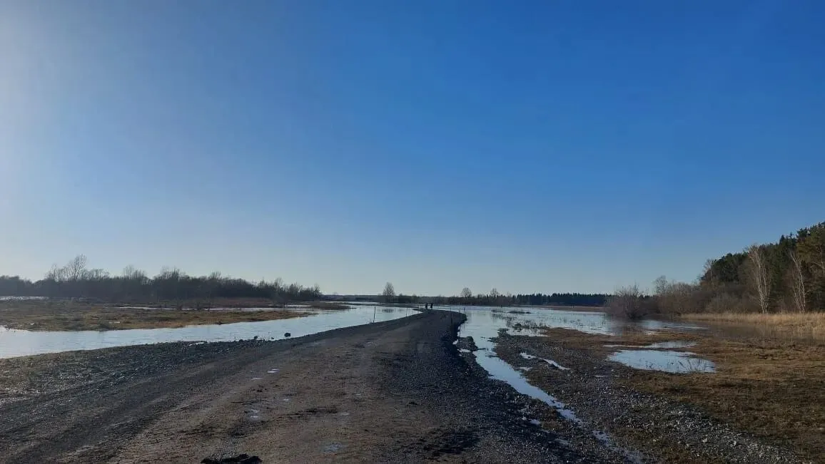 В Красноярском крае от воды освободились приусадебные участки и жилой дом села Сучково