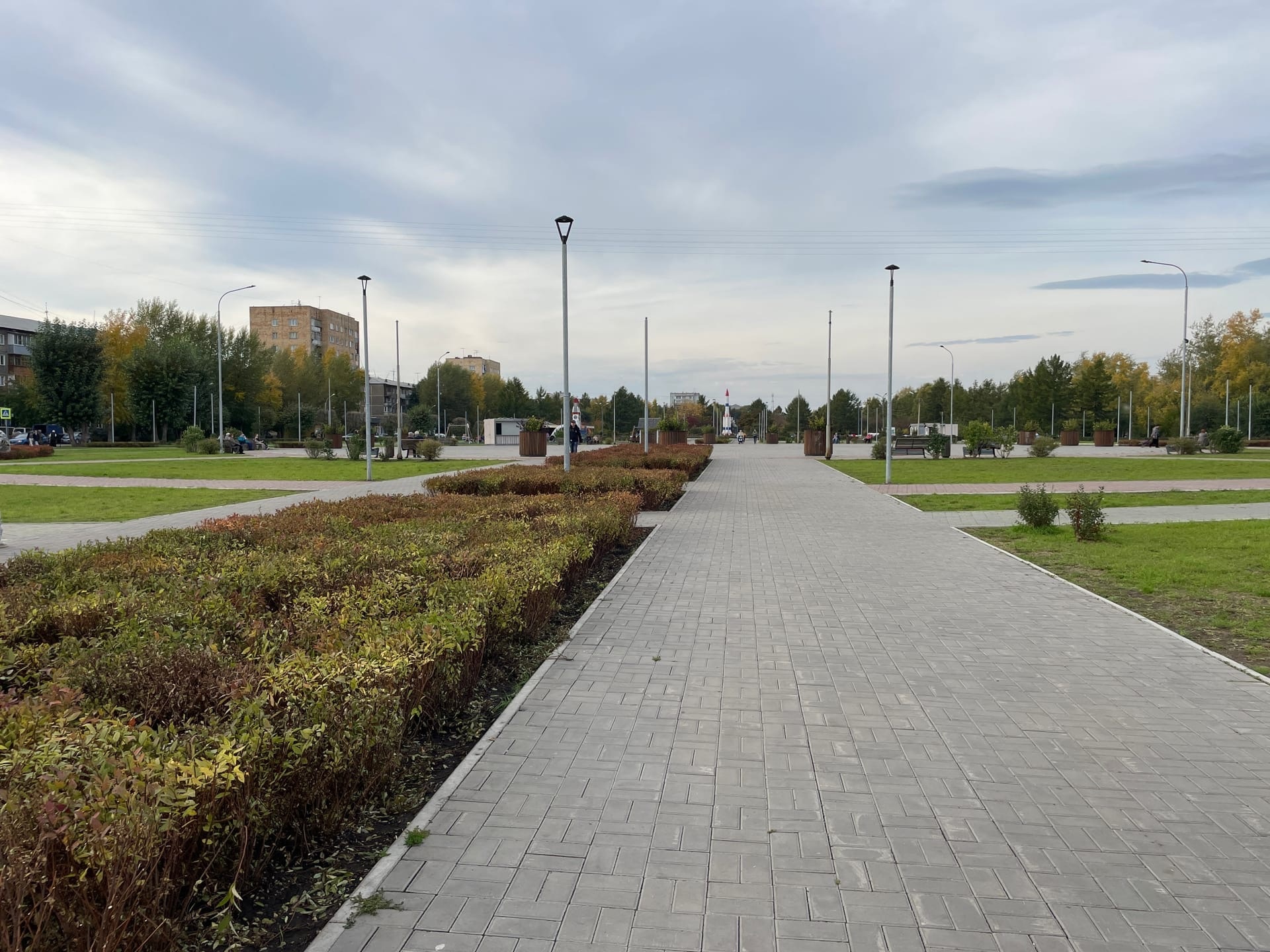 В Красноярске растения с площади Революции пересадили в другие скверы