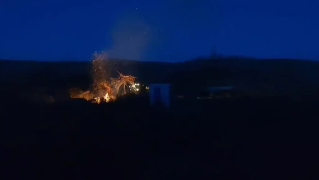 В Красноярске на ул. Пограничников произошел крупный пожар