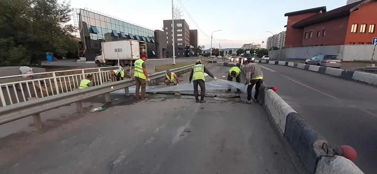 В Красноярске мост на улице Брянской планируют открыть на следующей неделе
