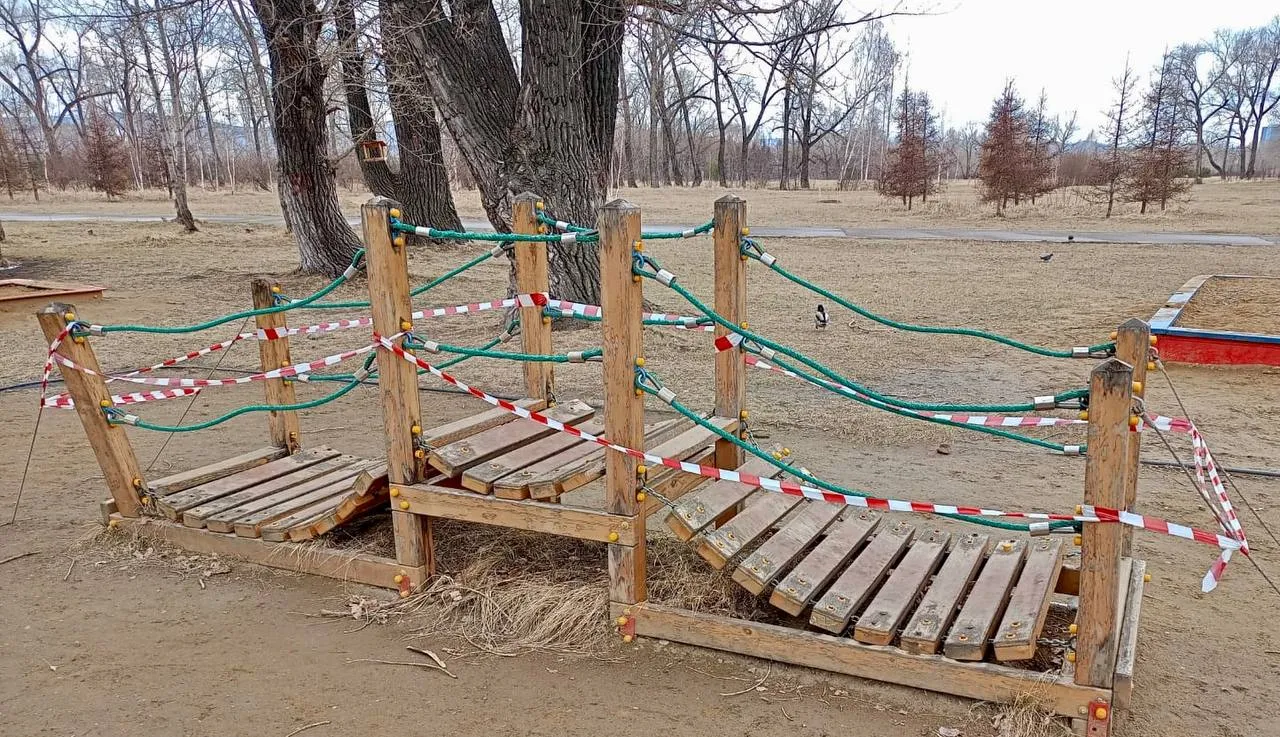 В красноярском Татышев-парке уберут детскую площадку