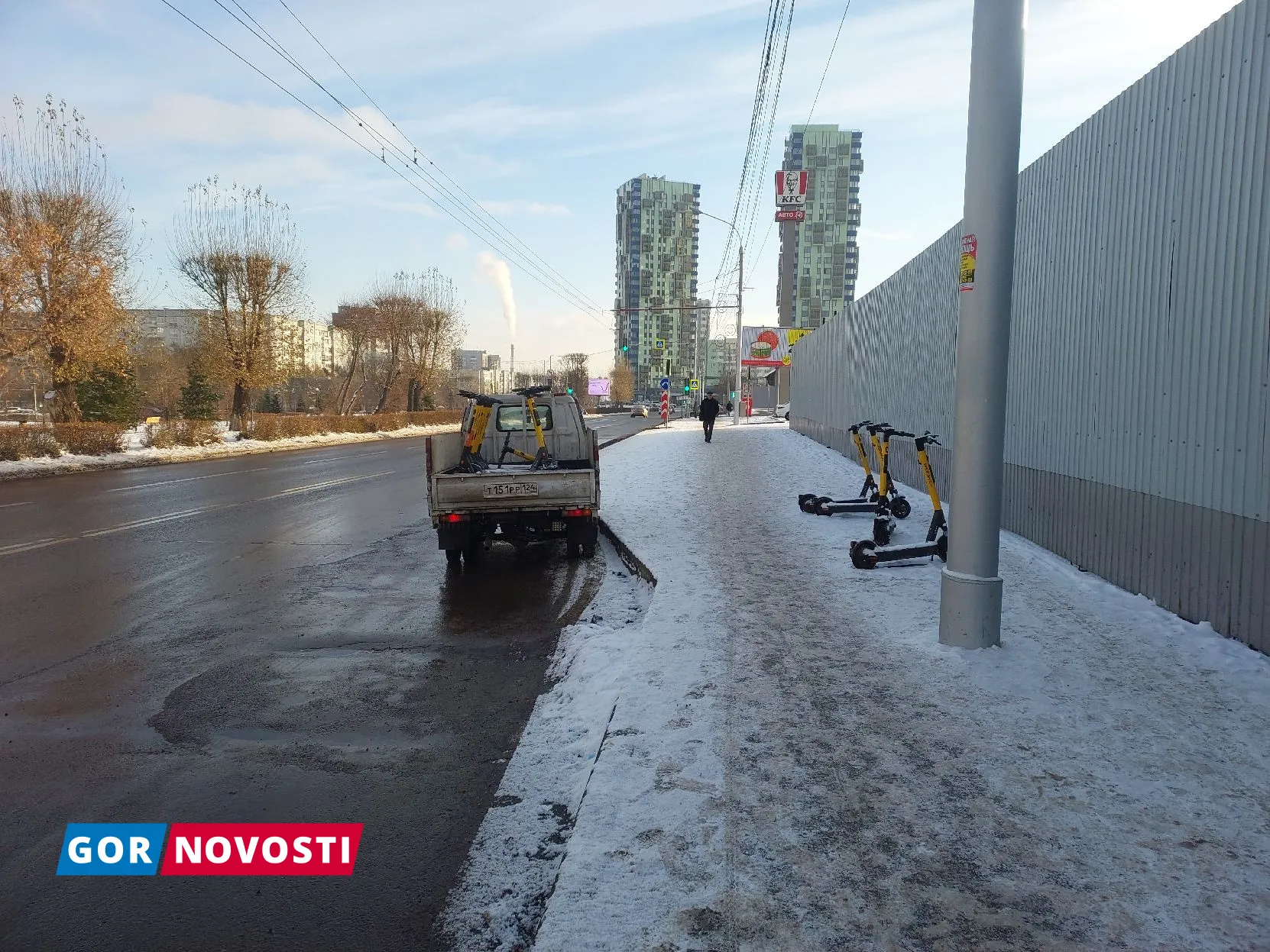 С улиц Красноярска убирают последние электросамокаты