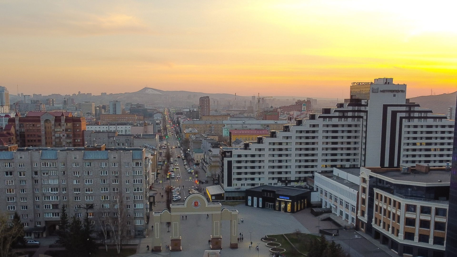 На площади Мира в Красноярске хотят создать 15-метровый монумент к 400-летию города