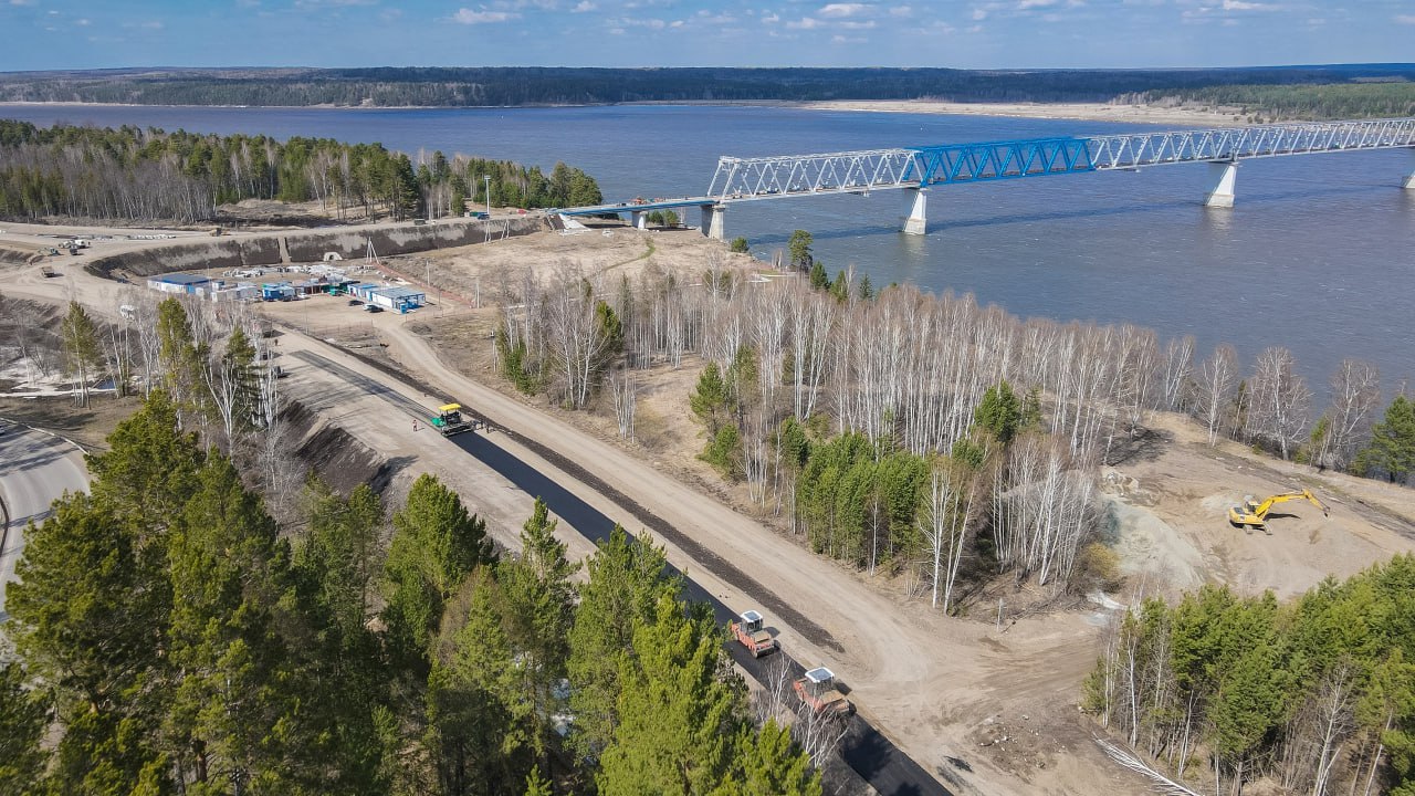 В Красноярском крае завершается строительство Высокогорского моста