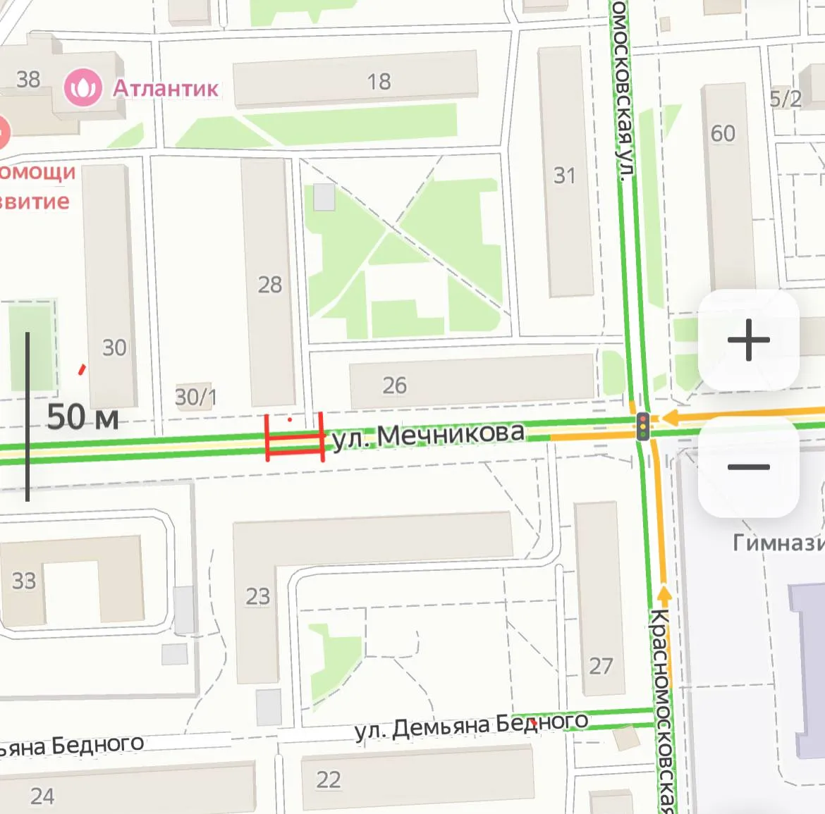 В Красноярске на сутки перекроют участок улицы Мечникова