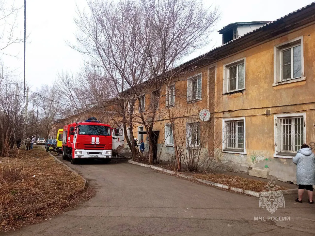 В Красноярске при пожаре на улице Гастелло погибли два маленьких мальчика