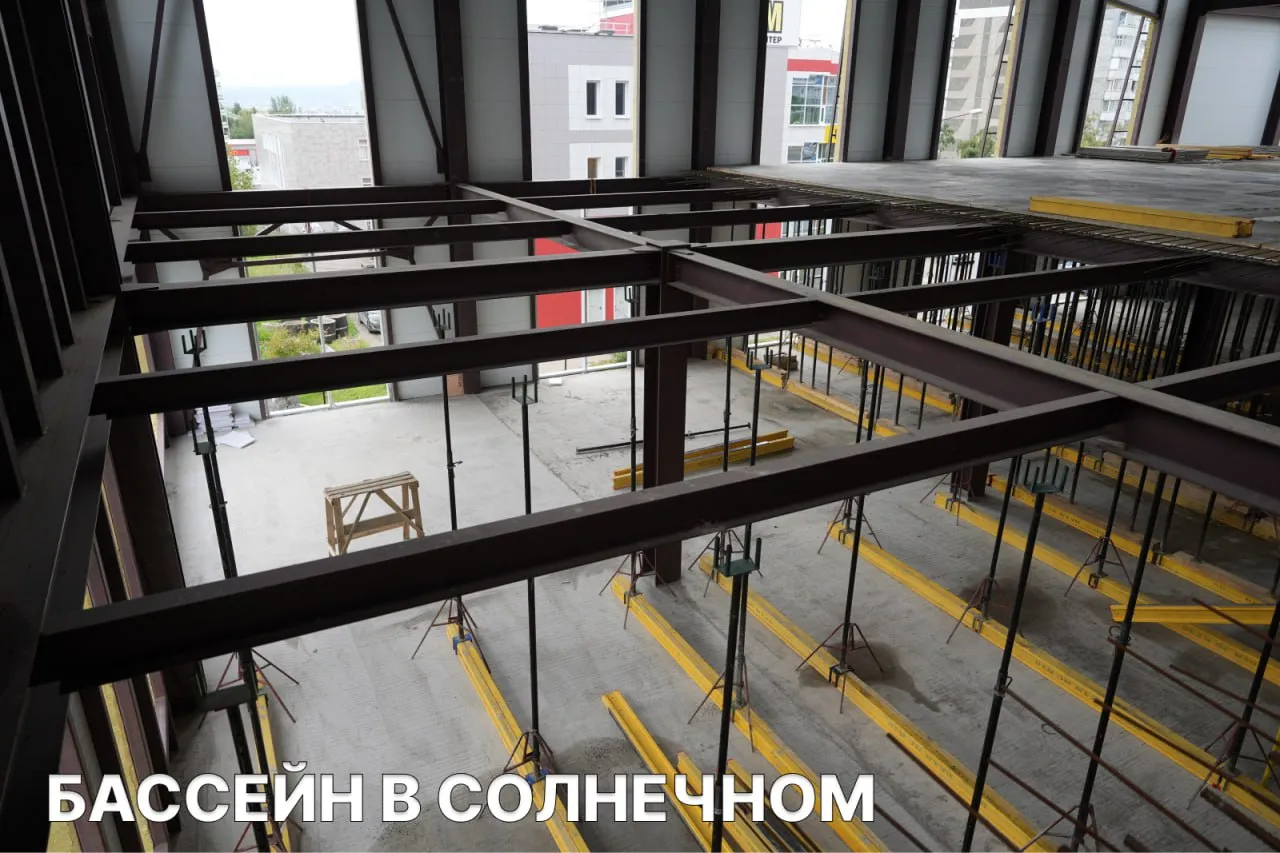 В красноярских микрорайонах Северный и Солнечный строят бассейны