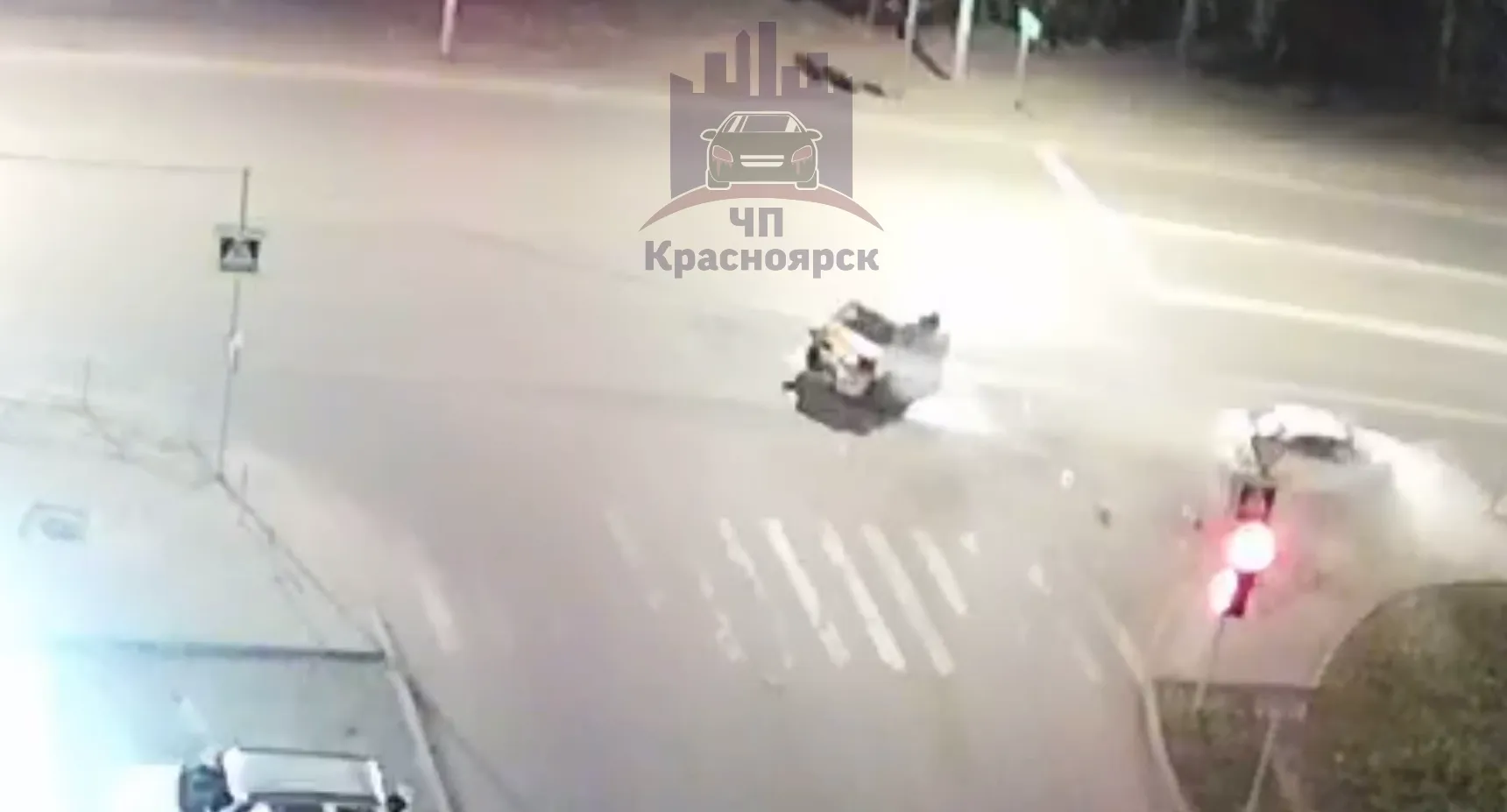 В Красноярске в ночной аварии на правобережье пострадали четыре человека