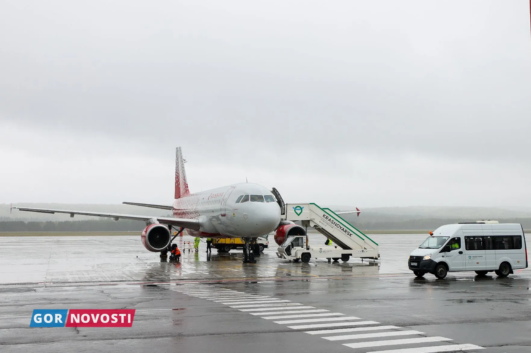 Открытие перрона в аэропорту Красноярск.
Дмитрий Шабалин