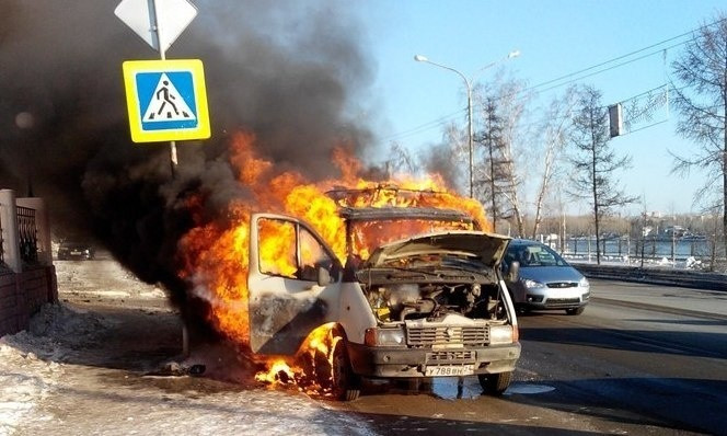 С начала года в Красноярском крае загорелись 20 автомобилей