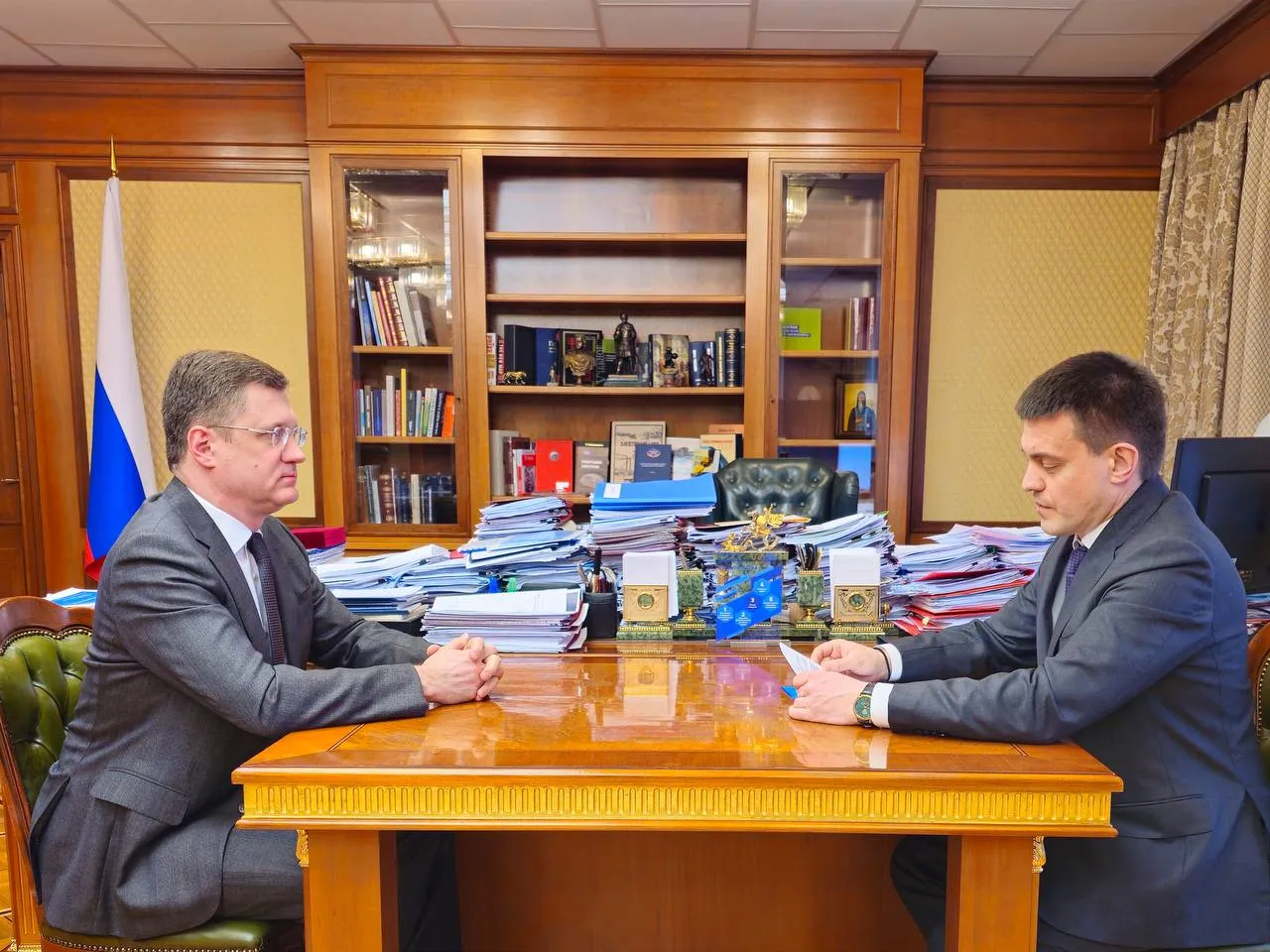 Александр Новак и Михаил Котюков обсудили газификацию Красноярского края