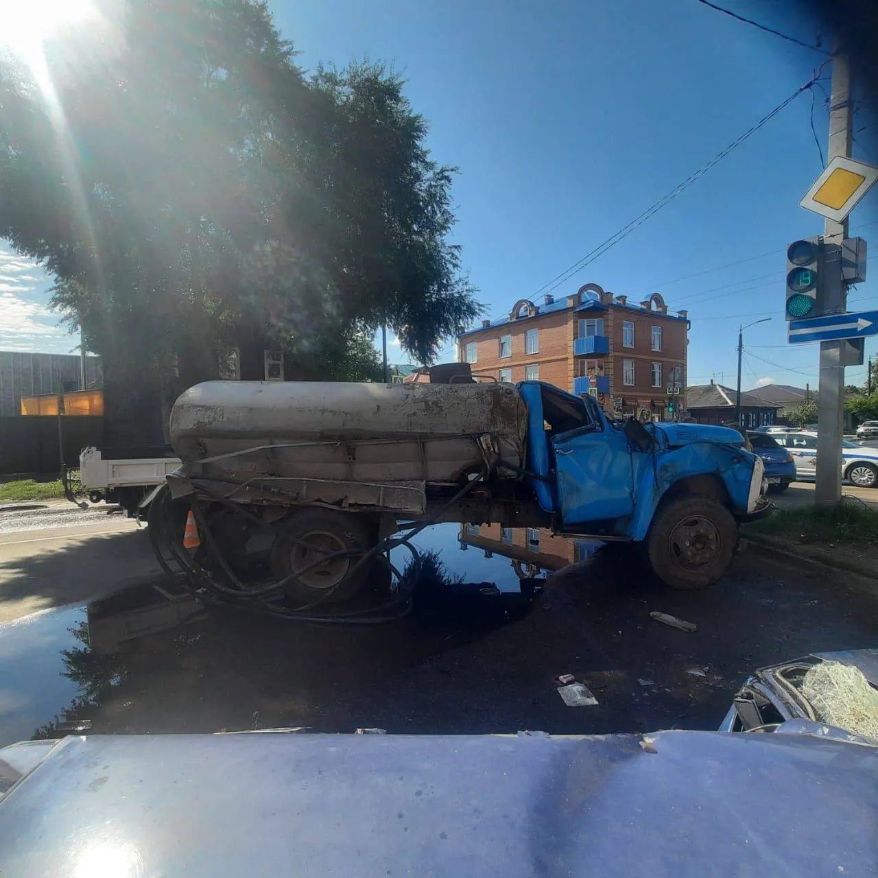 В Минусинске два человека пострадали в ДТП с грузовиком