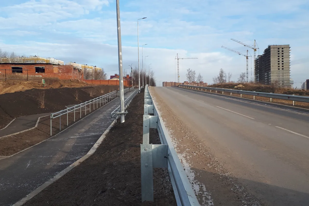 В Красноярске завершилось строительство двух дорог в Солнечном