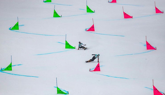 В Красноярске прошел этап Кубка России по сноуборду