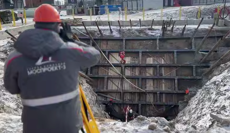 В Красноярске начали строить эскалаторный тоннель на станции метро «Улица Копылова»