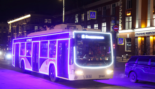 В Красноярске опубликовали маршруты новогодних автобусов