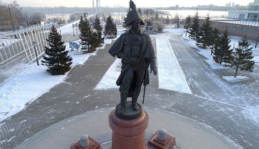 Памятник Резанову перенесут с площади Мира в Красноярске