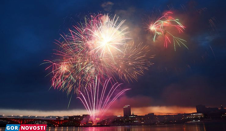 Стало известно, с каких мест запустят салют в Красноярске 9 Мая