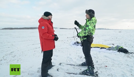 Фотограф «Городских новостей» стал героем сюжета RT о зимних видах спорта в Сибири