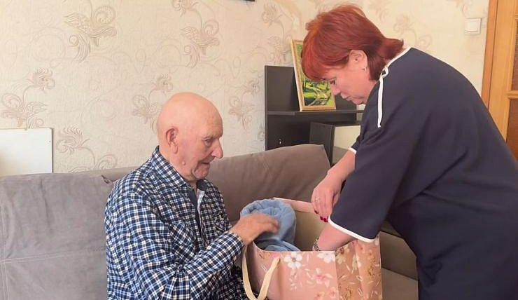 Ветерану из Советского района Дмитрию Мизяеву исполнилось 99 лет