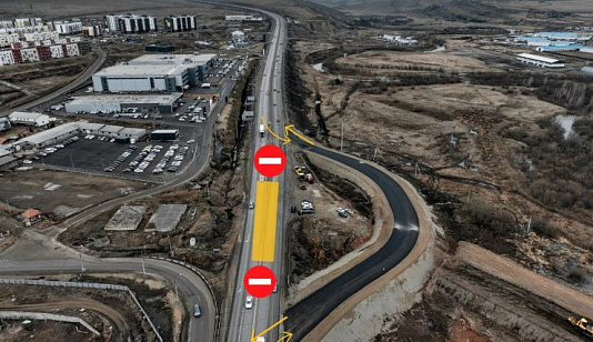 На обходе Красноярска с 12 апреля изменят схему движения на три месяца