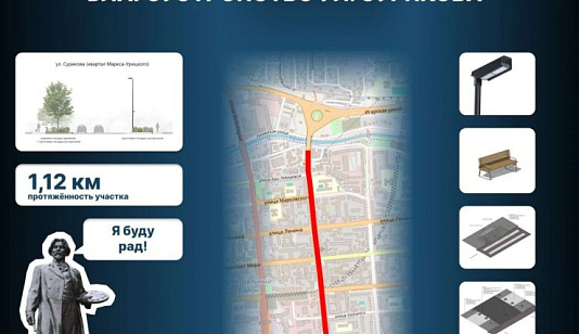 Улицу Сурикова в Красноярске благоустроят к 400-летию города
