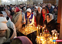 Красноярцы встретили Пасху в храме Рождества Христова