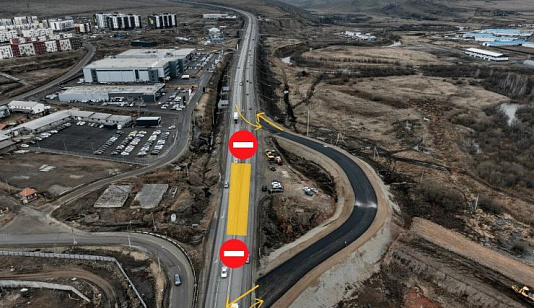 Изменение схемы движения на Обходе Красноярска перенесли на 13 апреля